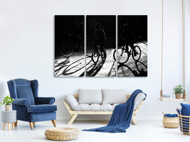 3-piece-canvas-print-boys-bycicles-shadow-and-light