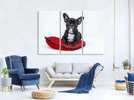 3-piece-canvas-print-bulldog-to-fall-in-love