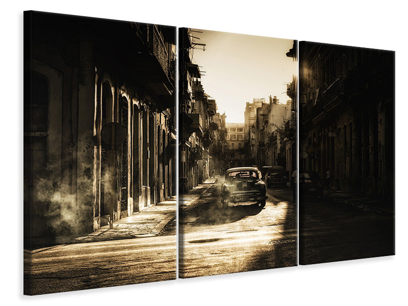 3-piece-canvas-print-mystic-morning-in-havana