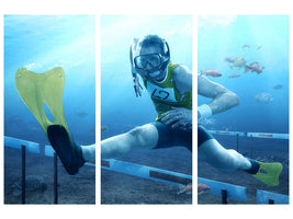 3-piece-canvas-print-underwater-hurdling