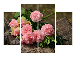 4-piece-canvas-print-a-bouquet-of-roses