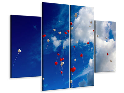 4-piece-canvas-print-a-sky-full-of-hearts