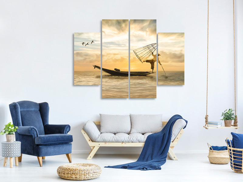 4-piece-canvas-print-artful-fisherman