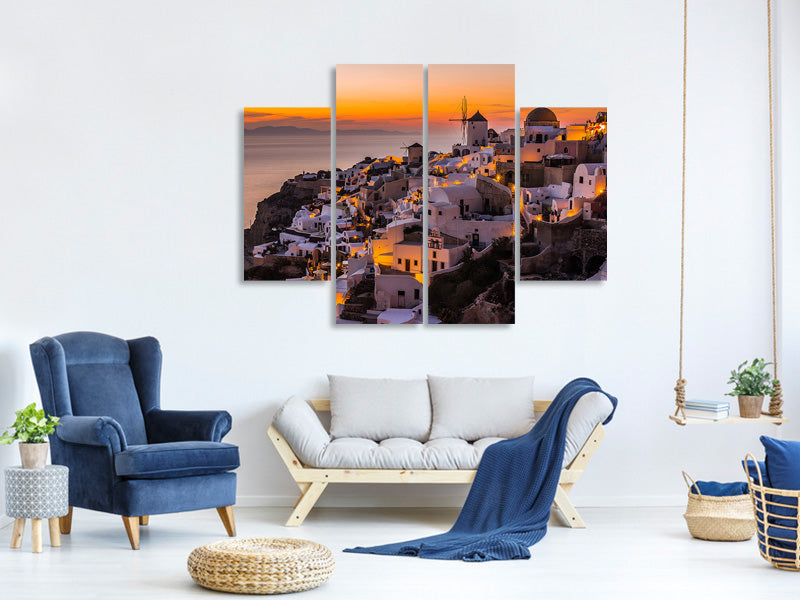 4-piece-canvas-print-calispera-santorini
