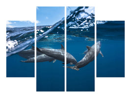 4-piece-canvas-print-dolphins