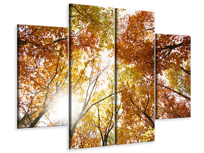 4-piece-canvas-print-enlightened-autumn-trees
