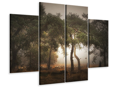 4-piece-canvas-print-foggy-memory-of-the-past-iii
