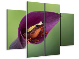 4-piece-canvas-print-frog-cubby-house