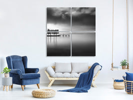 4-piece-canvas-print-lake-view-with-trees