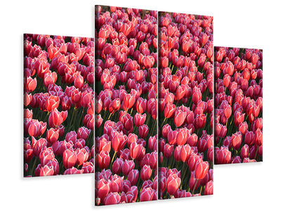 4-piece-canvas-print-lush-tulip-field