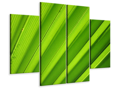 4-piece-canvas-print-palm-stripes-ii