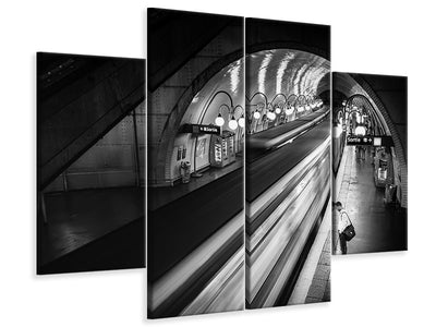 4-piece-canvas-print-paris-metro