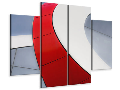 4-piece-canvas-print-red-bow