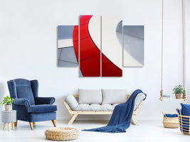 4-piece-canvas-print-red-bow