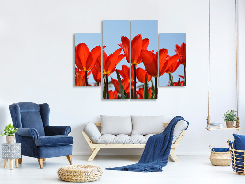 4-piece-canvas-print-red-tulips-xl
