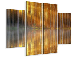 4-piece-canvas-print-romantic-mood-in-the-forest