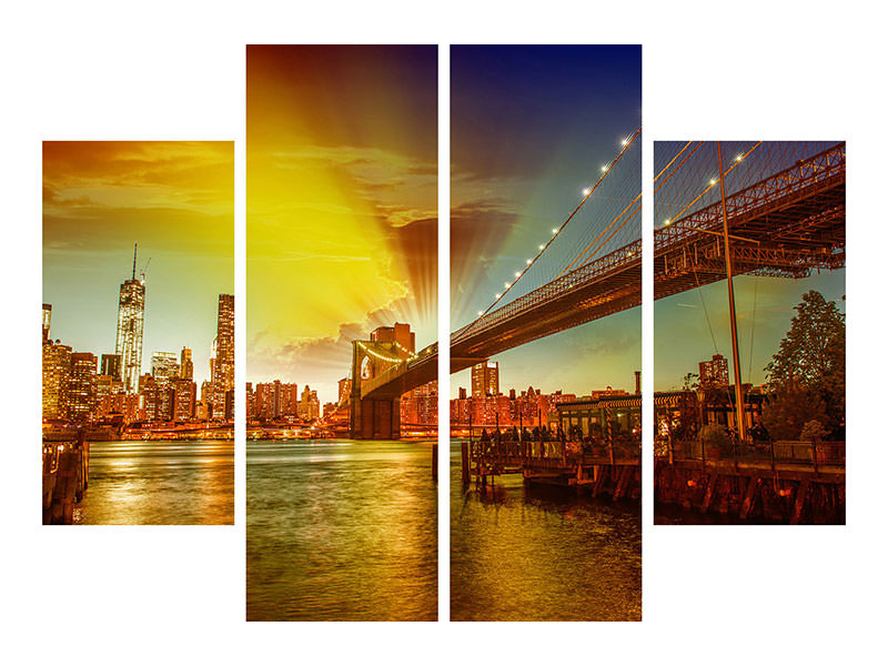4-piece-canvas-print-skyline-brooklyn-bridge-ny