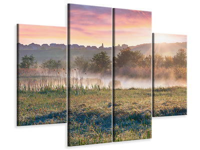 4-piece-canvas-print-sunset-on-hill