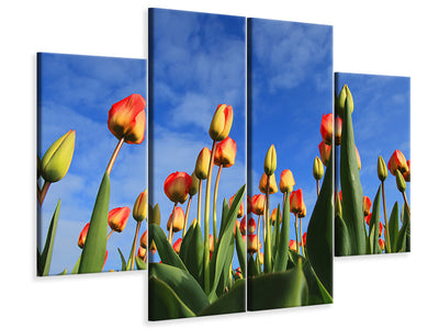4-piece-canvas-print-tulips-tower-to-the-sky