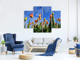 4-piece-canvas-print-tulips-tower-to-the-sky