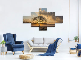 5-piece-canvas-print-a-lonely-tree