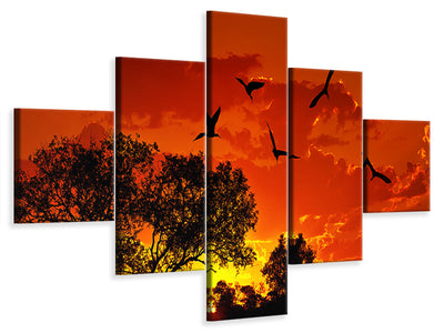 5-piece-canvas-print-african-feeling