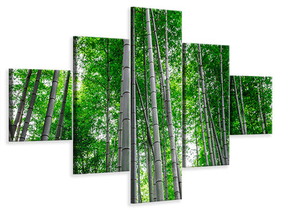 5-piece-canvas-print-bamboo-forest