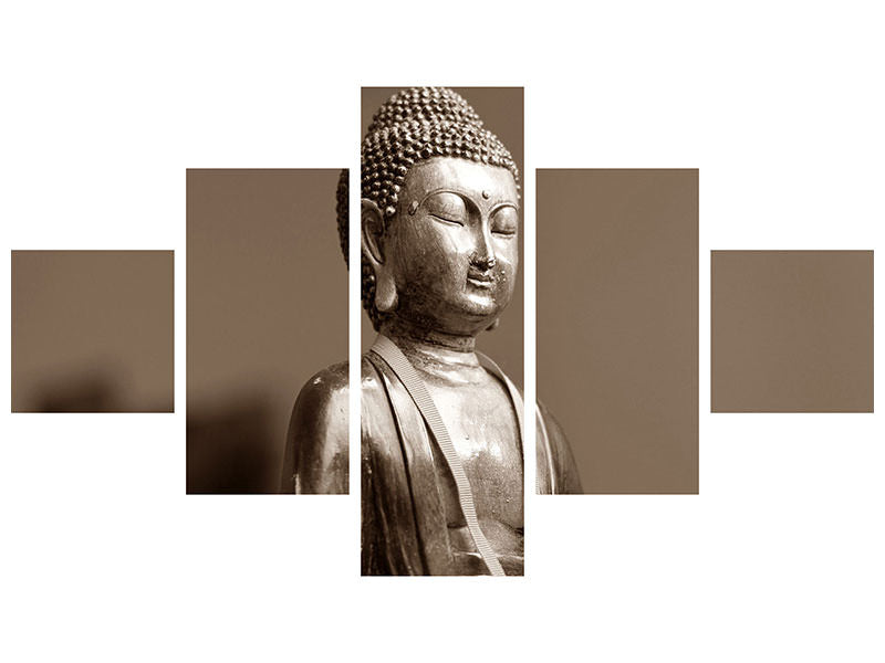 5-piece-canvas-print-buddha-in-meditation-xl