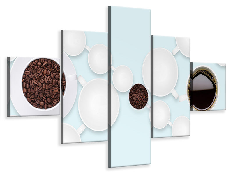 5-piece-canvas-print-coffee-time