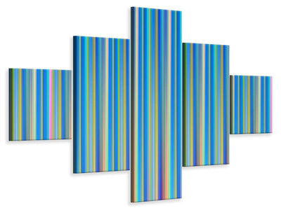 5-piece-canvas-print-colored-stripes