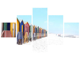 5-piece-canvas-print-colorful-beach-houses