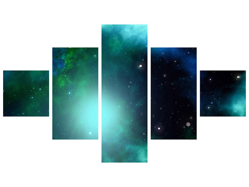 5-piece-canvas-print-fantastic-galaxy