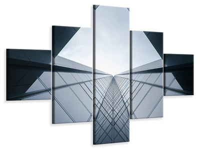 5-piece-canvas-print-glass-architecture