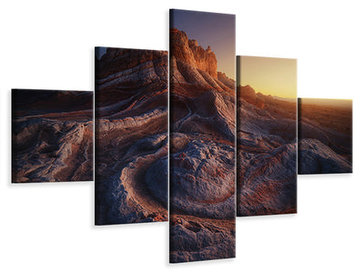 5-piece-canvas-print-gold-pocket
