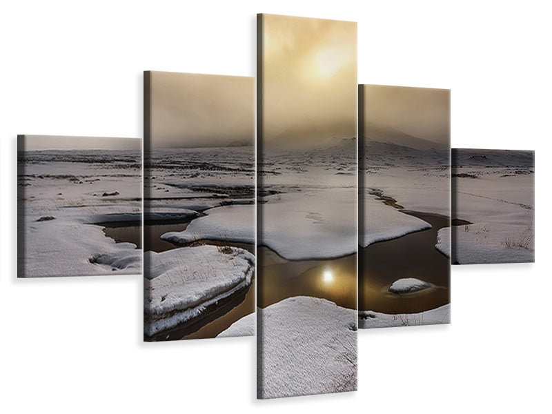 5-piece-canvas-print-golden-iceland