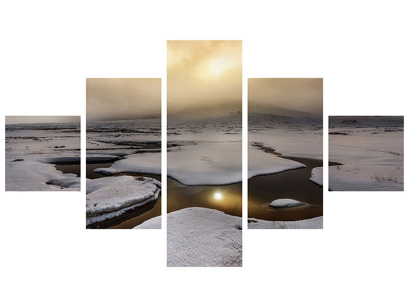 5-piece-canvas-print-golden-iceland