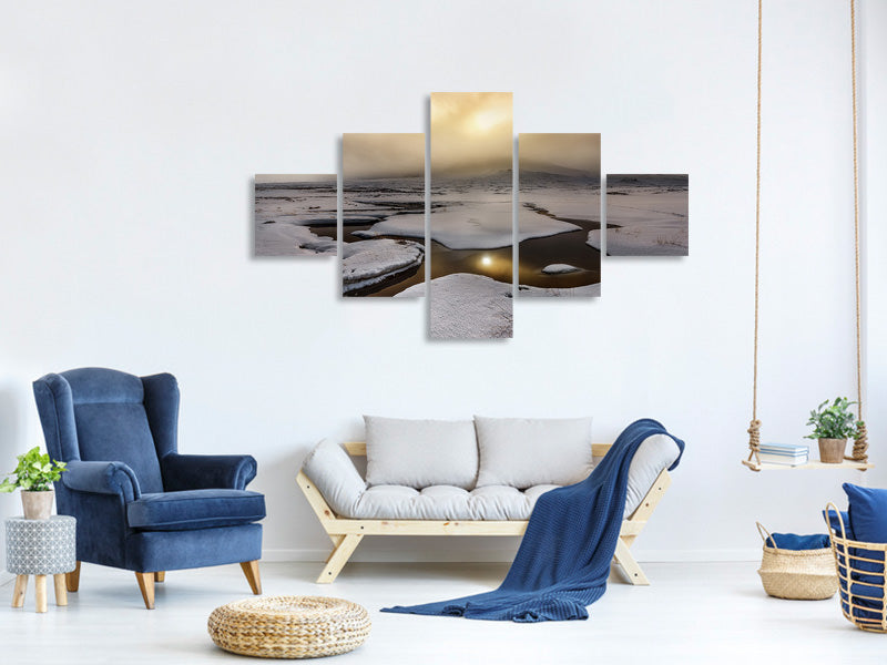 5-piece-canvas-print-golden-iceland