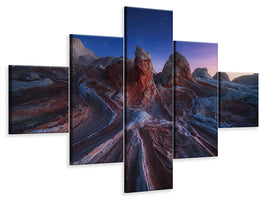 5-piece-canvas-print-gordian-stone-knot