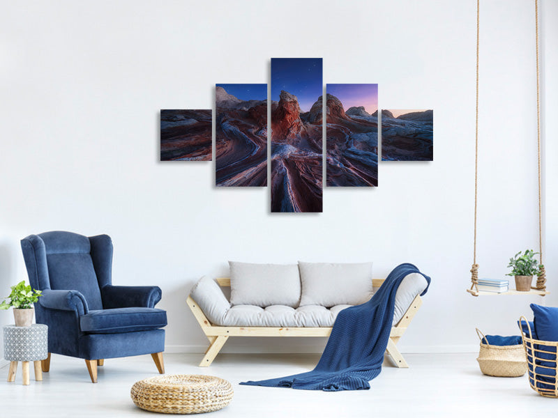 5-piece-canvas-print-gordian-stone-knot