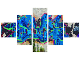 5-piece-canvas-print-graffiti-nyc
