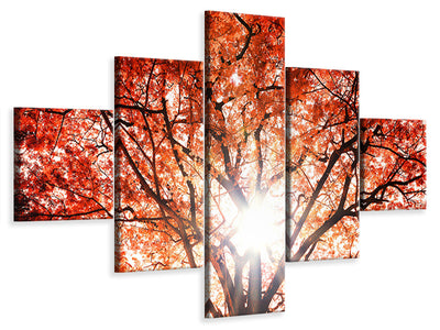 5-piece-canvas-print-light-of-autumn