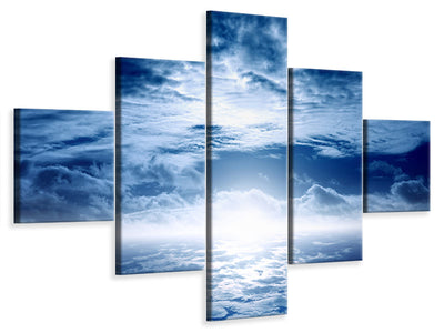 5-piece-canvas-print-mystic-sky