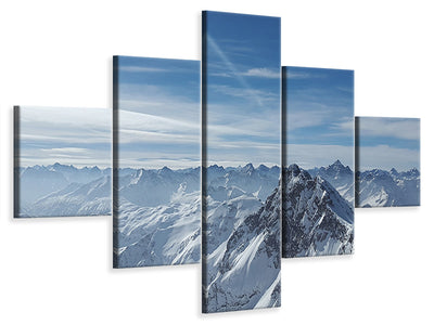 5-piece-canvas-print-over-the-peaks