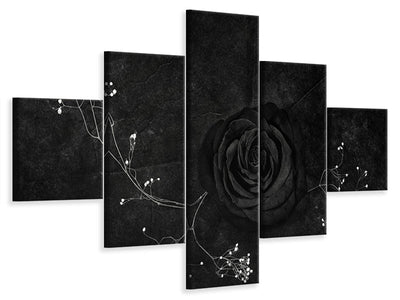 5-piece-canvas-print-rose-noire