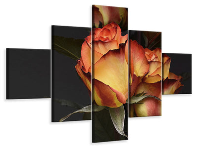 5-piece-canvas-print-roses-of-the-romance