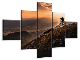 5-piece-canvas-print-sunset-ride