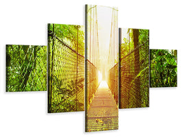 5-piece-canvas-print-suspension-bridge