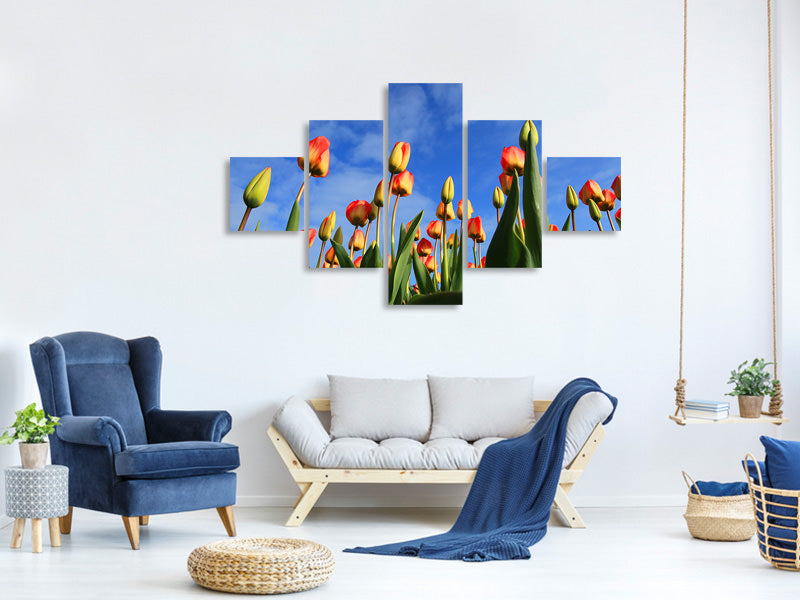 5-piece-canvas-print-tulips-tower-to-the-sky