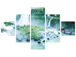 5-piece-canvas-print-waterfalls