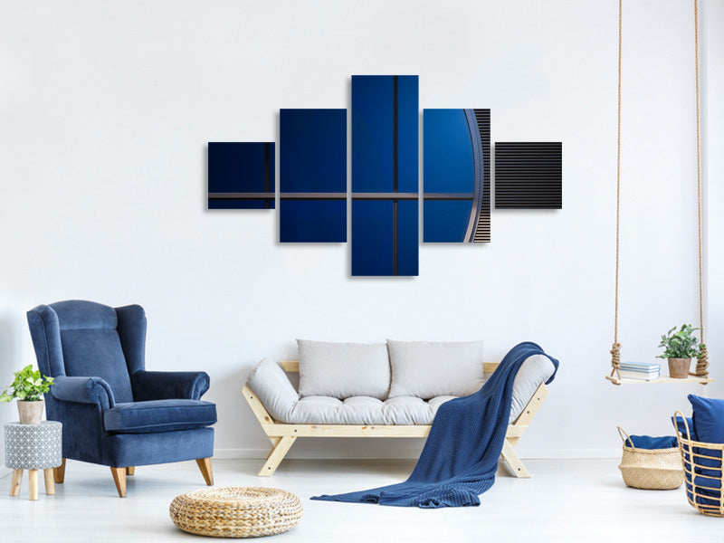 5-piece-canvas-print-window-in-blue